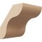 Ekena Millwork 5-inch W x 6-inch D x 6-inch H Carmel Rough Cedar Woodgrain TimberThane Knee Brace, Primed BRCUR05X06X06CARRCPR - alternate 1